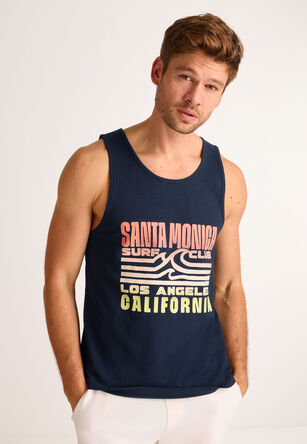 Mens Navy Santa Monica Vest