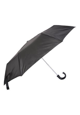 Mens Black Mini Auto Umbrella