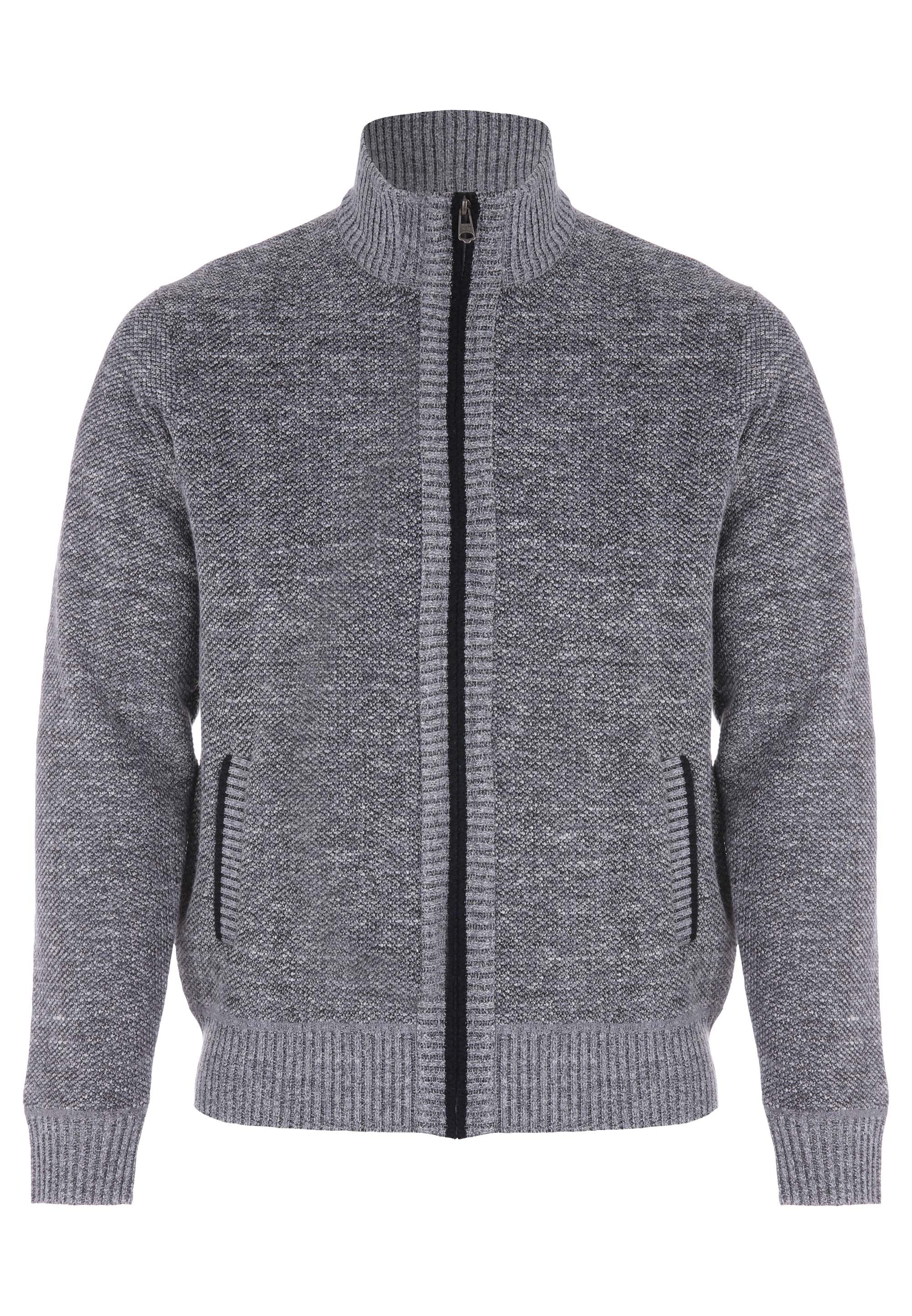 Mens grey zip up cardigan outlet