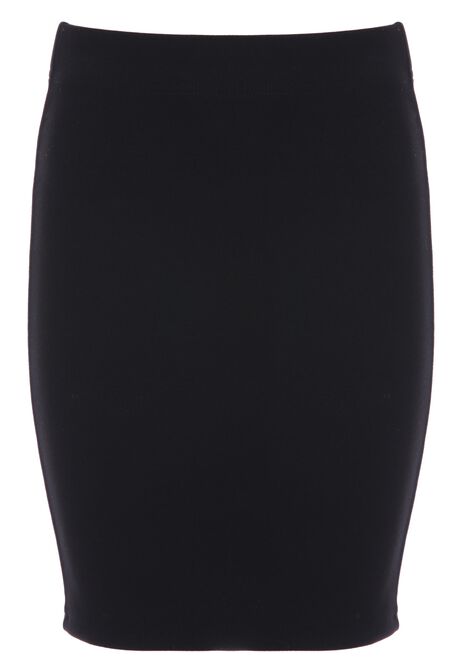 Older Girls Black Ponte Tube School Skirt