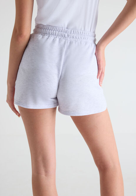 Womens Grey Casual Sweat Shorts