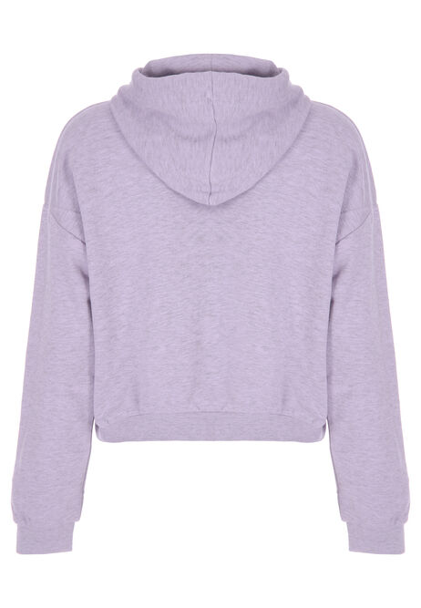 Womens Lilac Marl Pullover Hoody