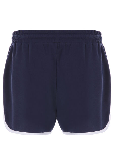 Womens Navy Blue Sweat Shorts