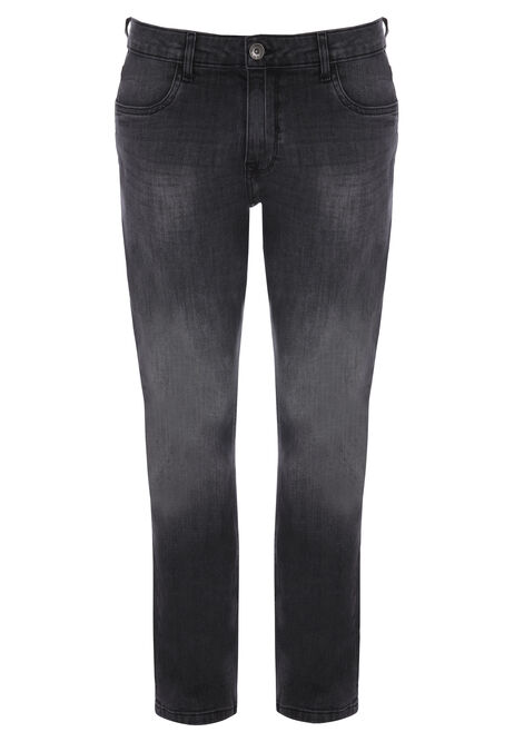 Mens Grey Straight Ollie Jeans