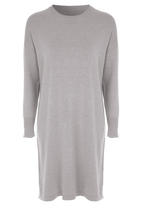 Womens Grey Jumper Dress