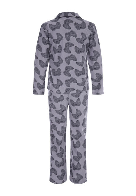 Older Boy Charcoal Gamer Pyjama Set