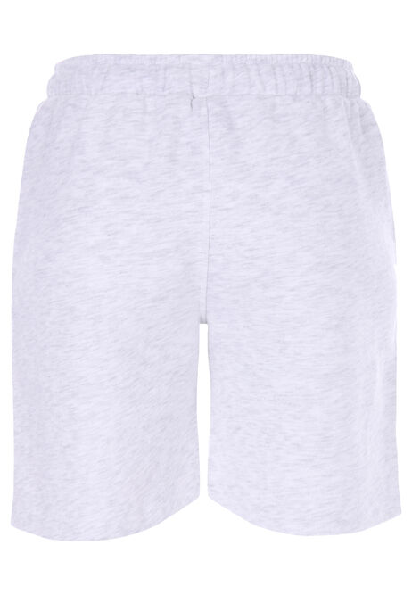 Younger Boys Grey Marl Drawstring Casual Shorts
