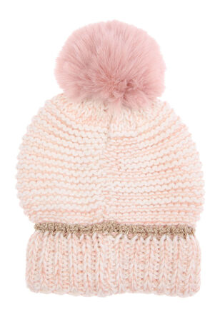 Younger Girl Stitch Bobble Hat
