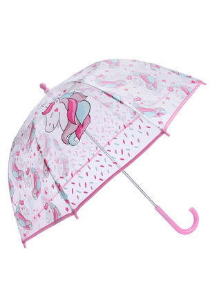 Kids Pink Unicorn Umbrella