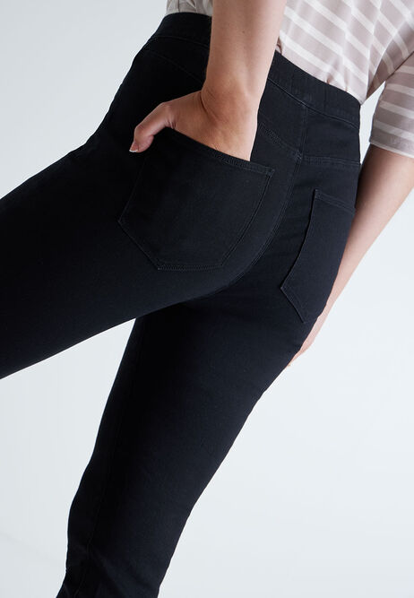  Womens Black Kate Crop Jeggings