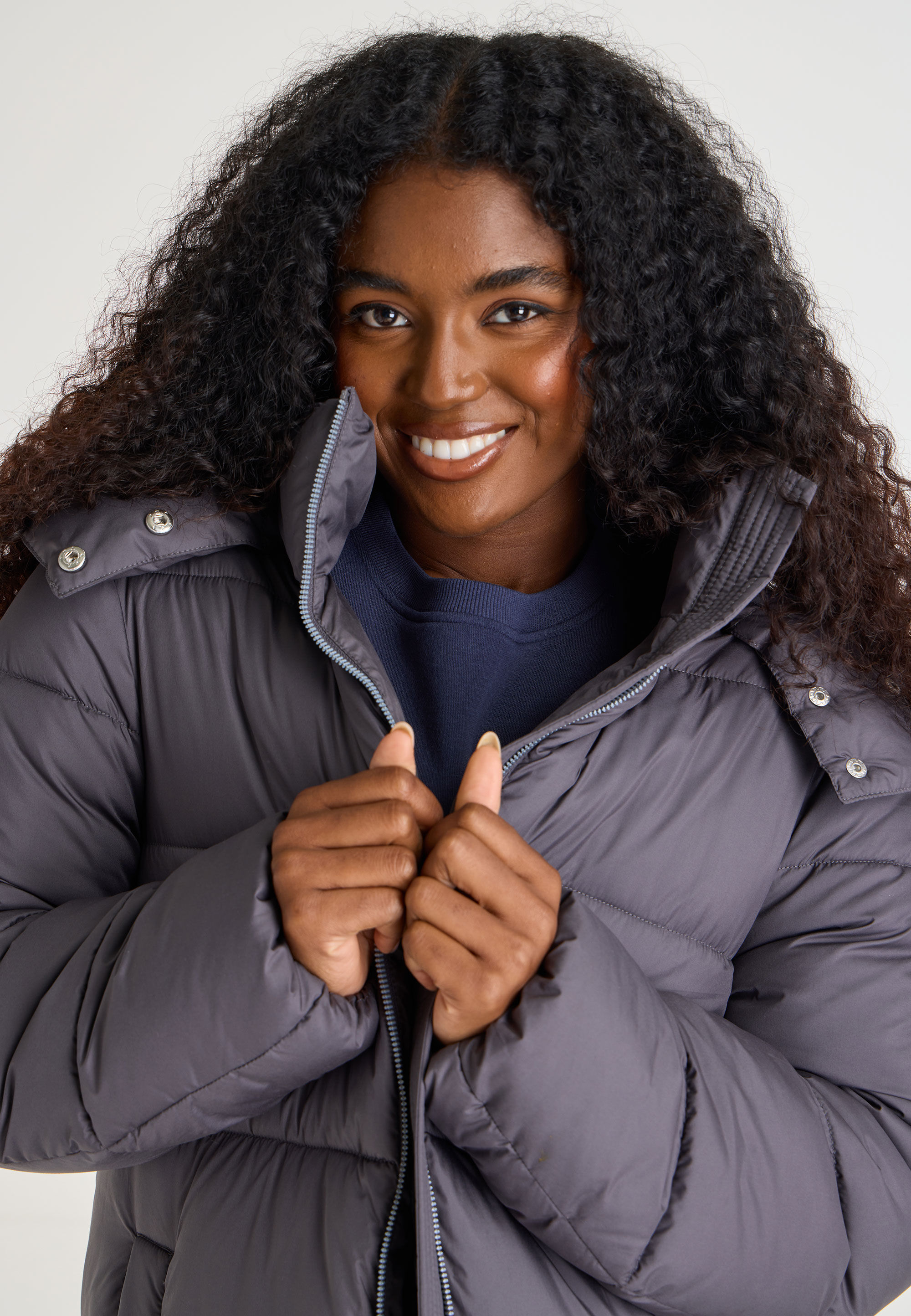 Womens longline quilted coat outlet