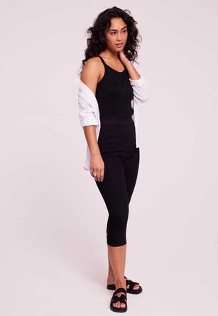  Womens Black Kate Crop Jeggings