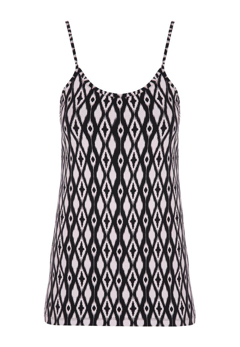 Womens Black and White Aztec Cami Vest | Peacocks