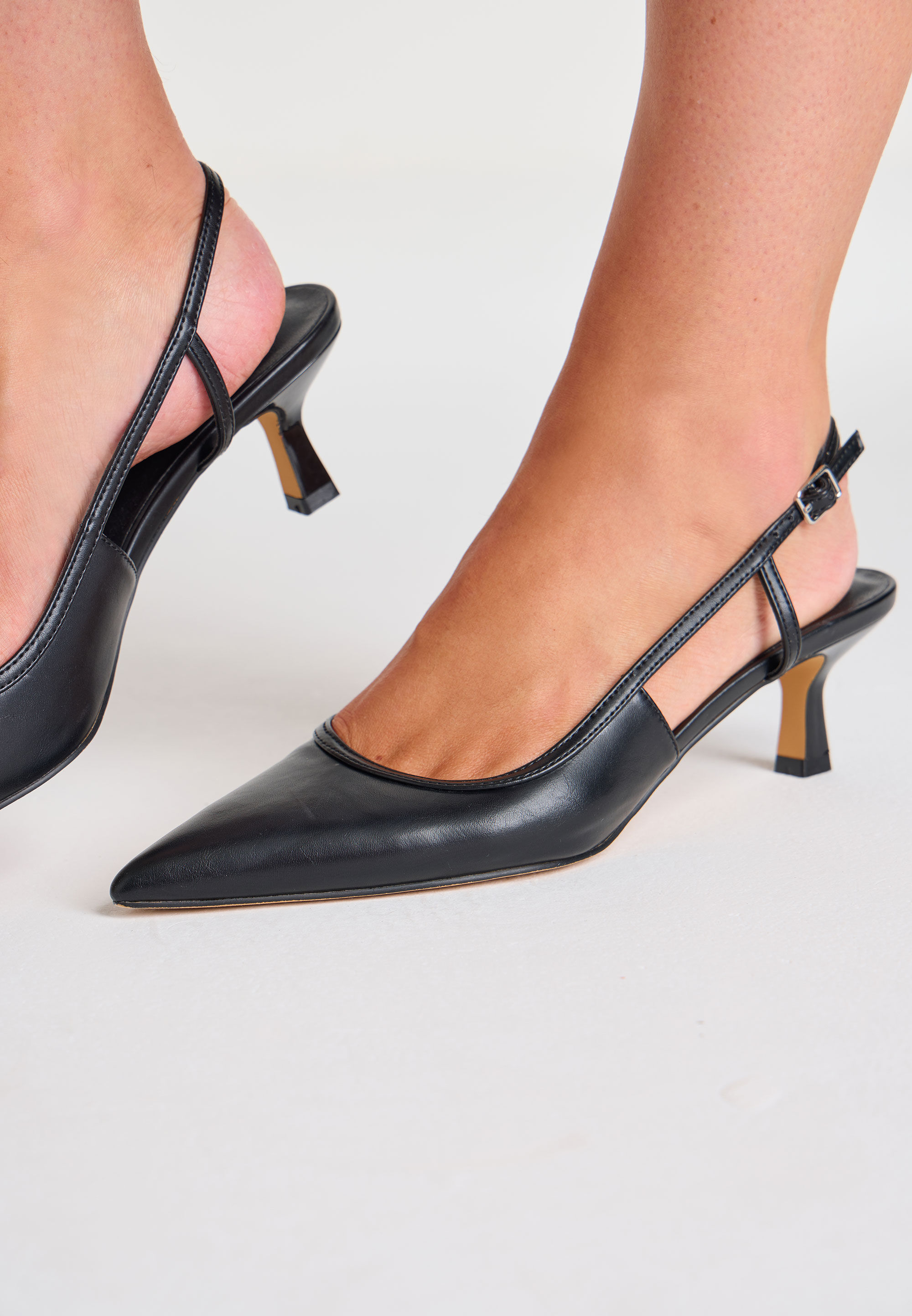 Plain black heels best sale
