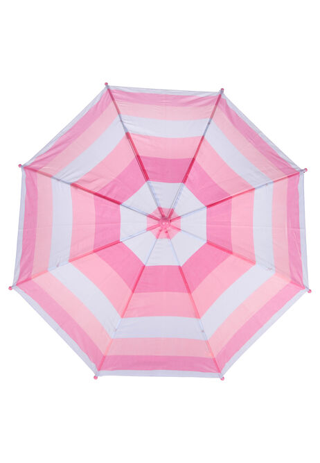 Kids Pink & Blue Stripe Umbrella