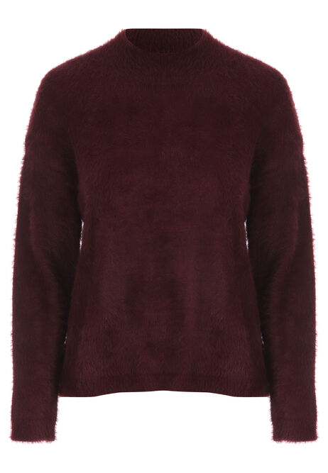 Womens Burgundy Lash Knit Jumper
