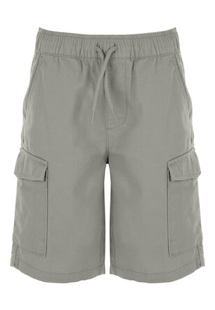 Older Boys Khaki Twill Cargo Shorts