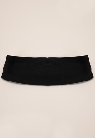 Womens Black Plain Jersey Headband