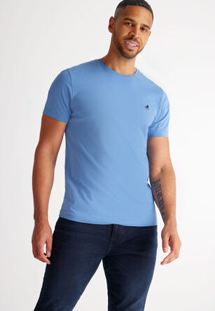 Mens Blue Basic T-Shirt