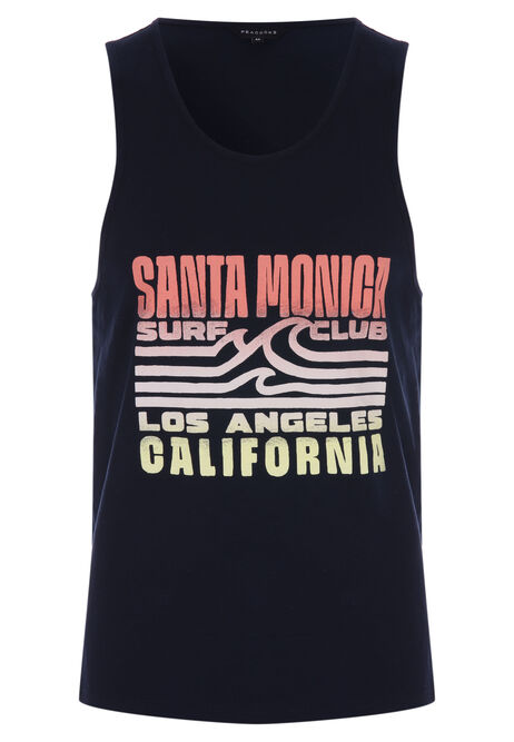 Mens Navy Santa Monica Vest