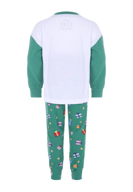 Boys Green Christmas Tree Novelty Pyjama Set