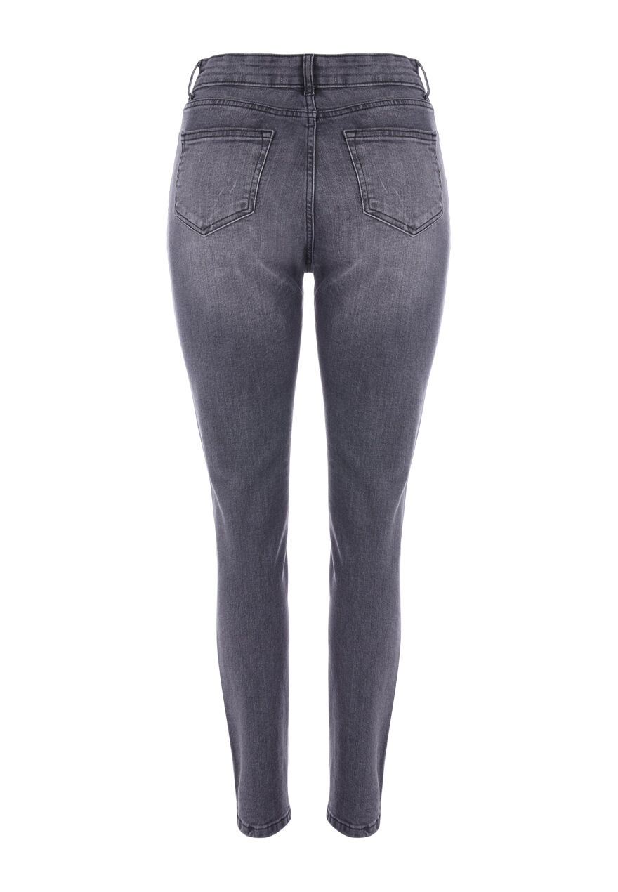 Womens Grey Ava Slim Leg Jeans