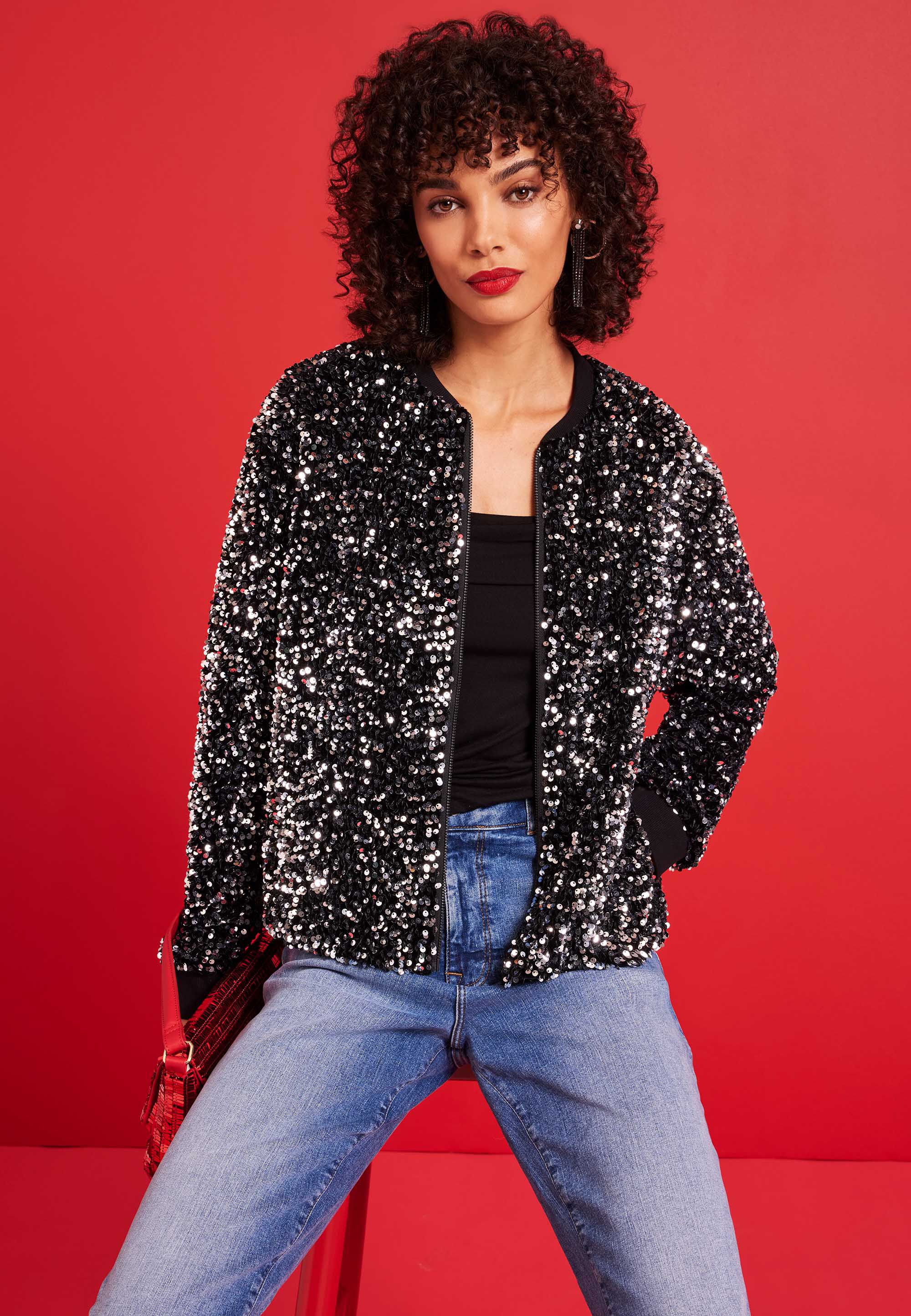 Ladies sequin jackets uk new arrivals