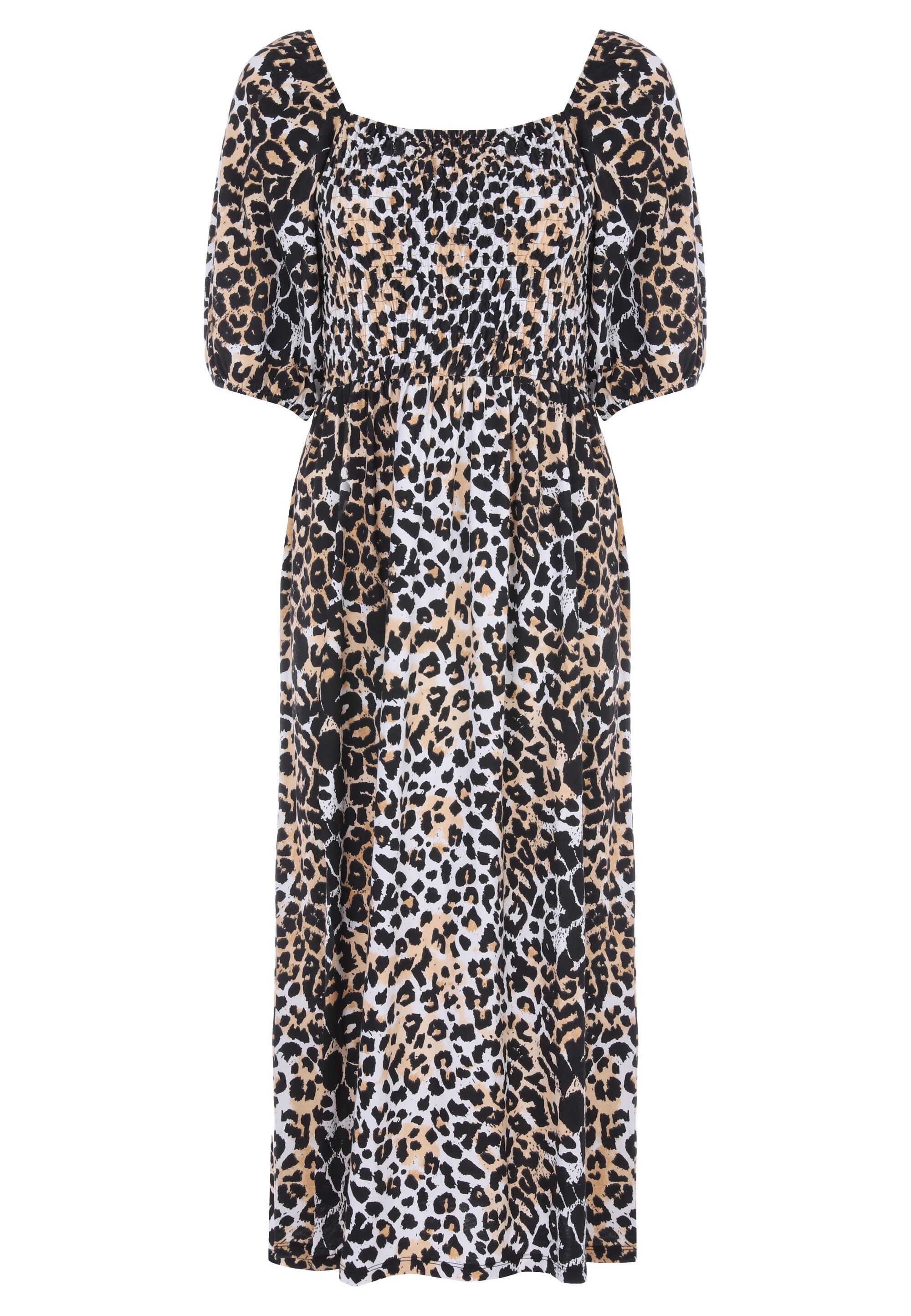 Peacocks leopard print dress online
