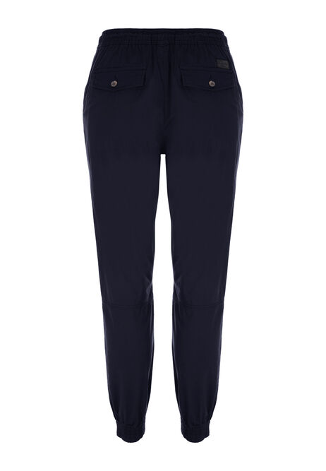 Mens Navy Cuffed Trousers 