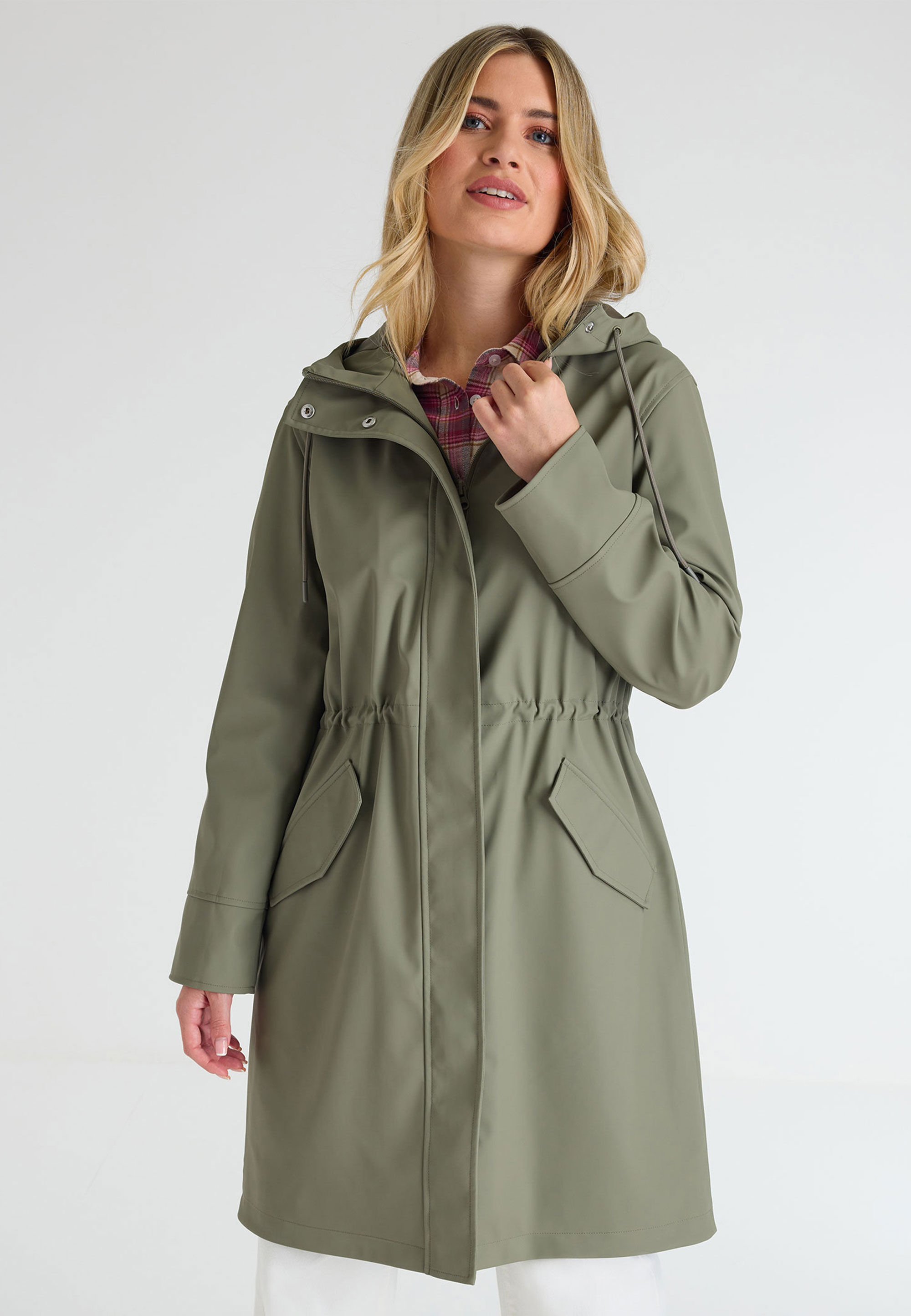 Womens hooded raincoat uk on sale