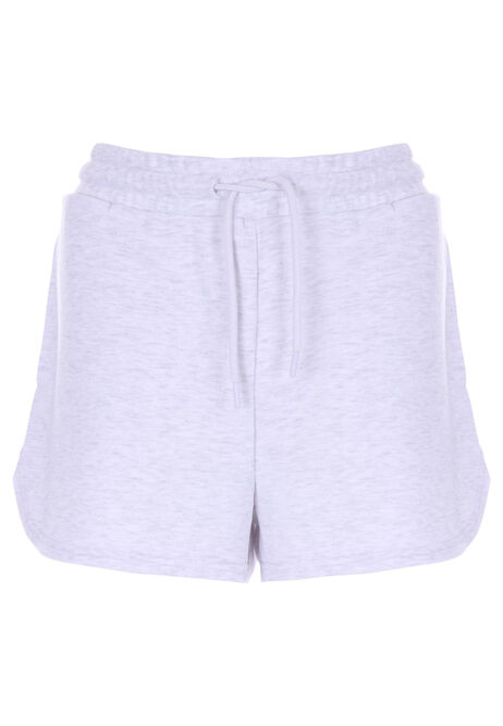 Womens Grey Casual Sweat Shorts