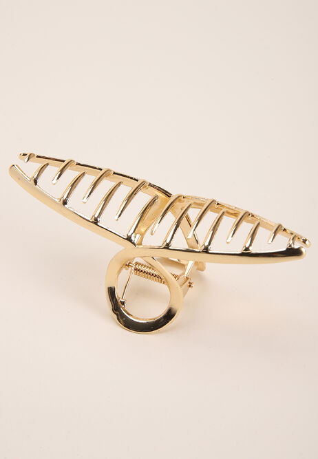 Womens Gold Large Claw Clip