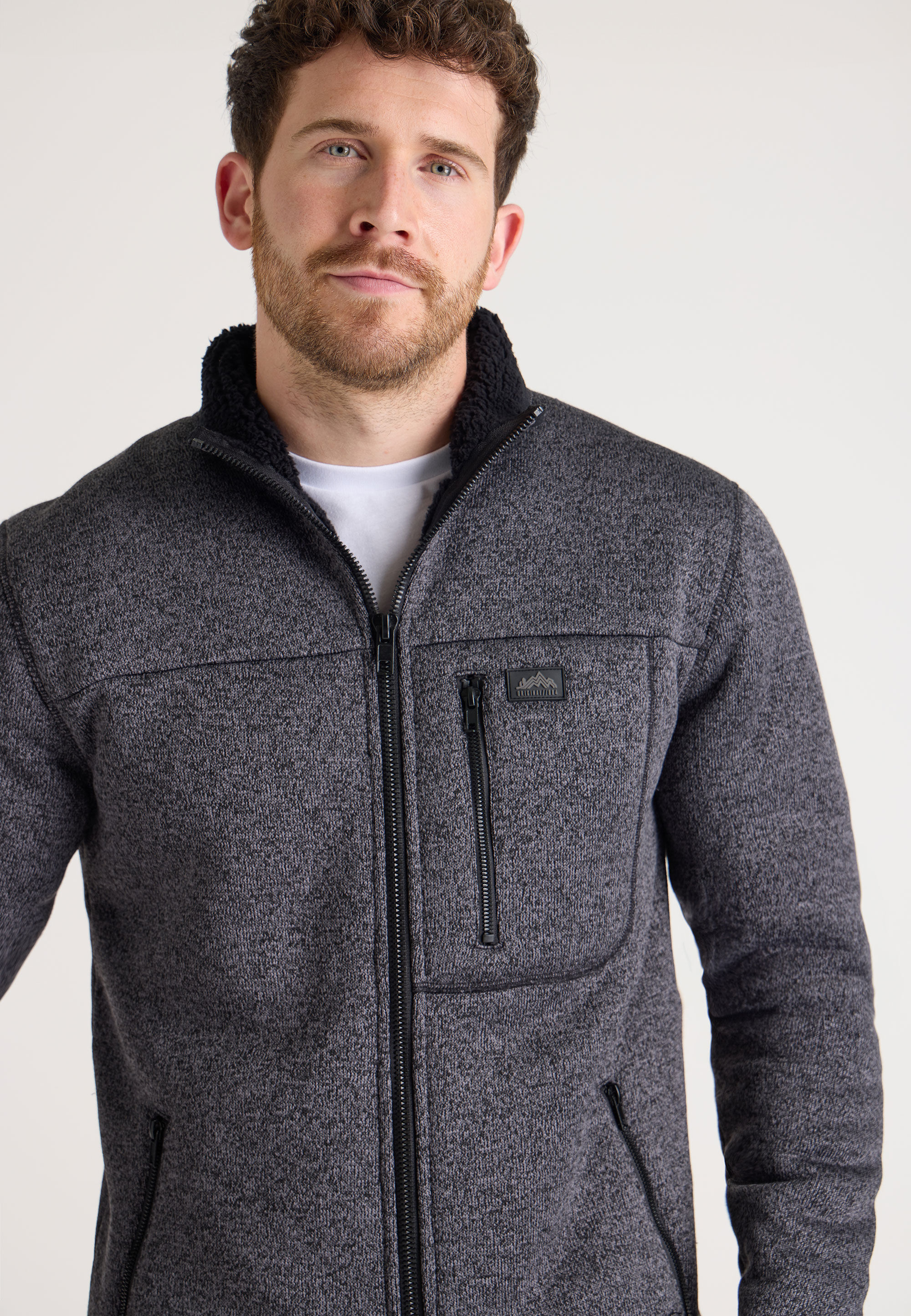 Charcoal sherpa pullover shop