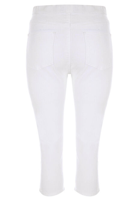 White crop jeggings 2025