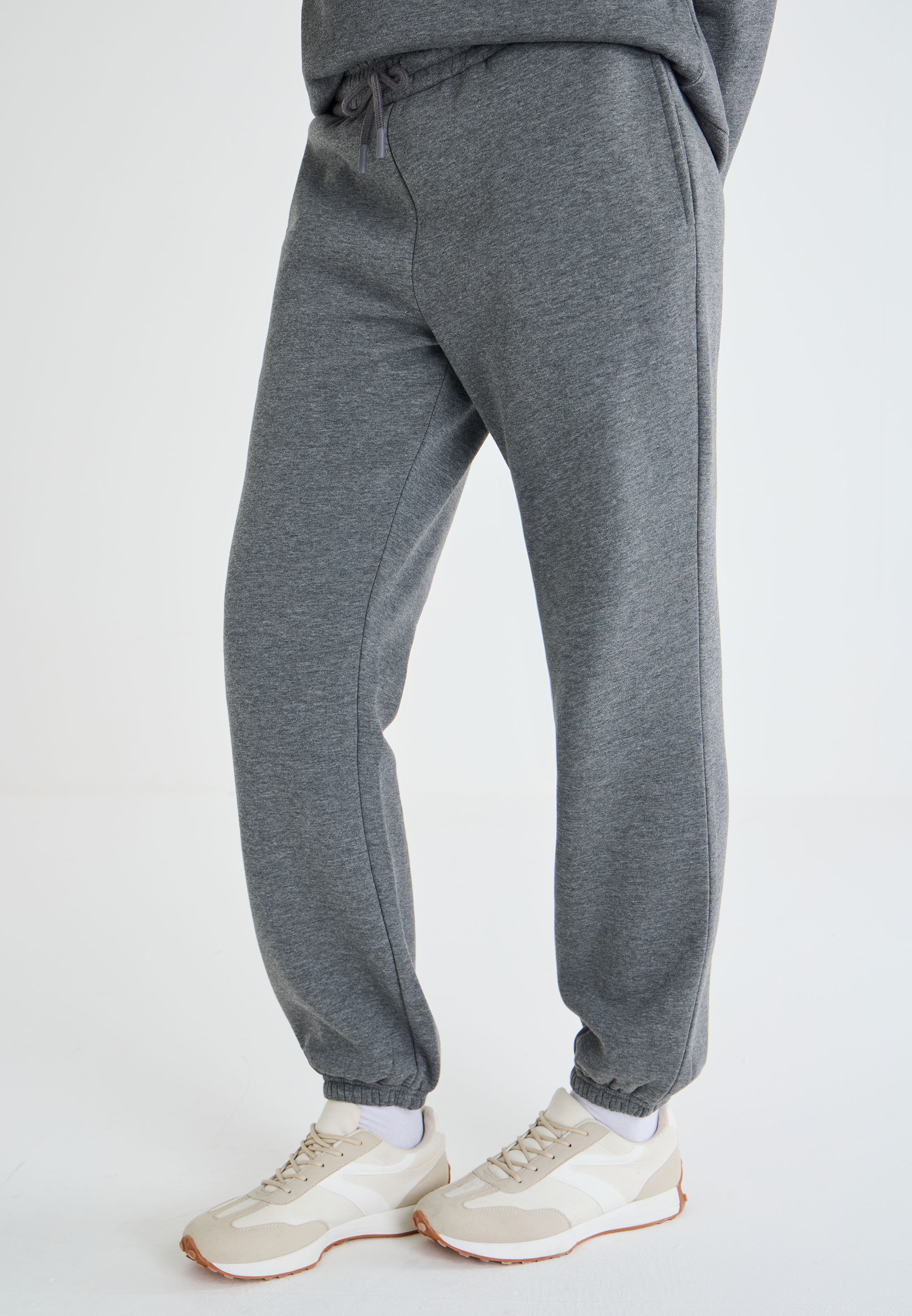 Womens Dark Grey Cuffed Joggers Peacocks