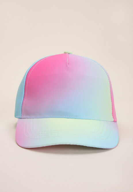 Younger Girls Pink & Blue Ombre Baseball Cap