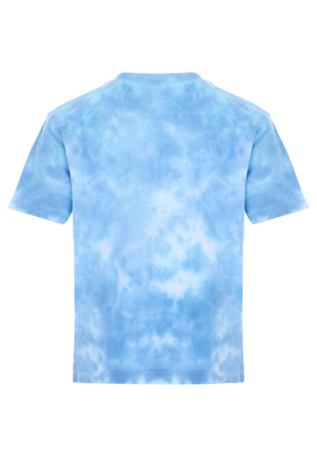 Younger Boys Blue Tie-Dye Spider-Man T-Shirt