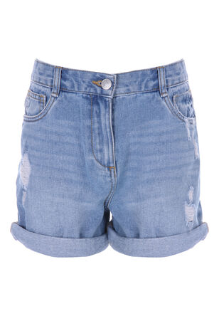 Older Girls Light Blue Denim Shorts 