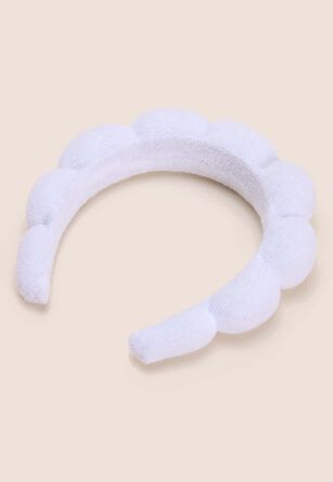 Womens White Spa Cloud Headband