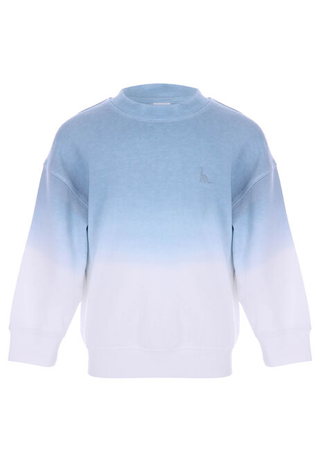 Younger Boys Blue Ombre Sweatshirt