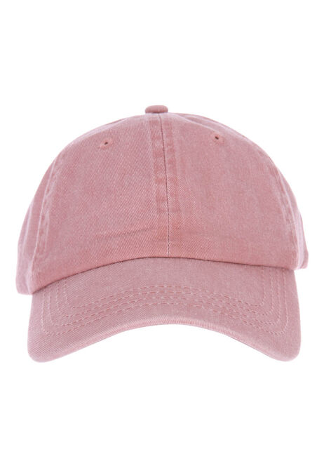 Womens Plain Pink Basic Cap