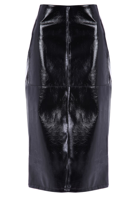 Plus size vinyl midi skirt outlet