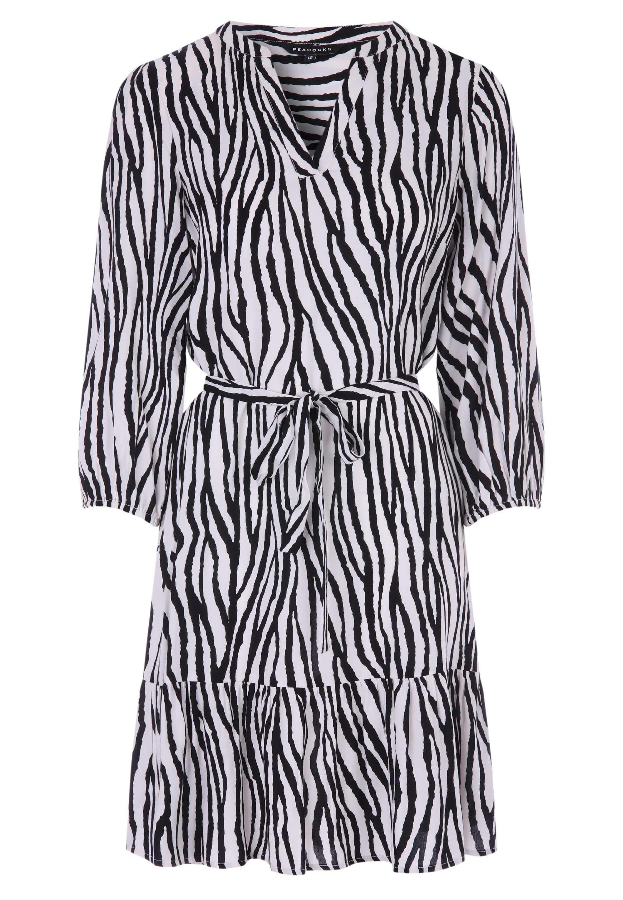 Peacocks zebra dress deals