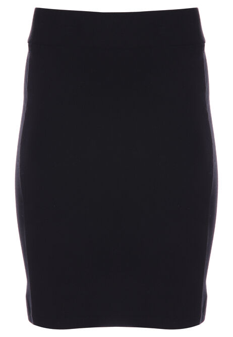 Older Girls Black Jersey Tube School Skirt