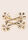 Womens 4pk Gold Floral Hair Slides