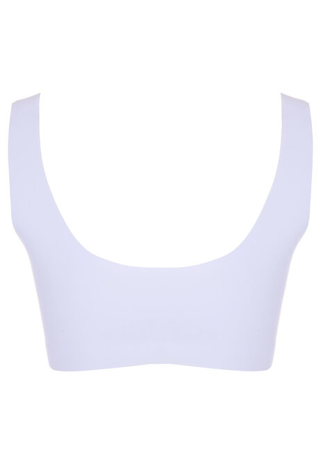 Womens White Bra Top with Removable Pads