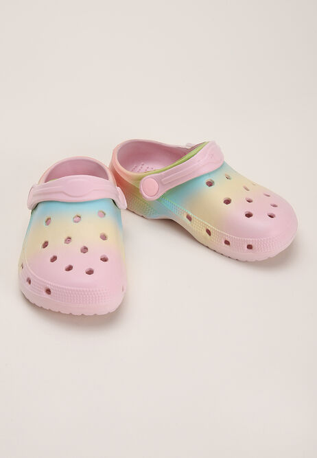 Younger Girl Rainbow Clogs