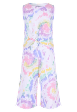 Younger Girls Tie-Dye Culotte & Vest Set