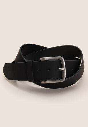 Mens Black Plain Casual Jean Belt