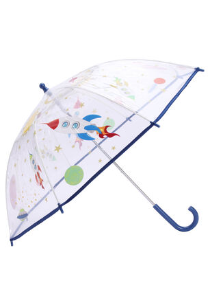 Kids Blue Space Rocket Umbrella